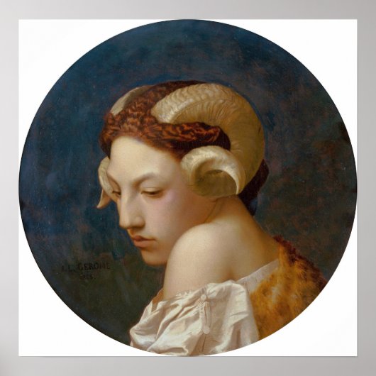 Poster Gérôme - Tête de femme (Devant)