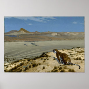 Poster Gérôme - Tigre en observation