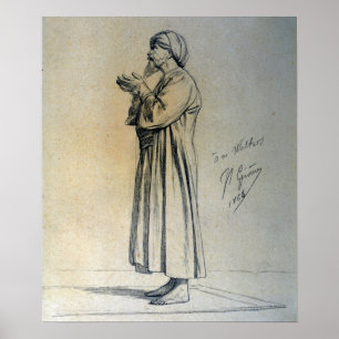 Poster Gérôme - Un Arabe En Prière