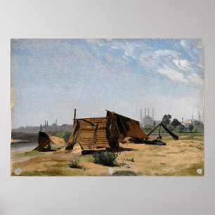 Poster Gérôme - Un campement devant Constantinople