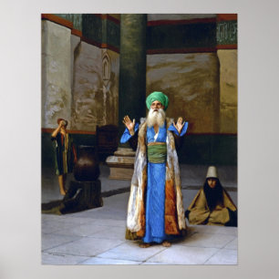 Poster Gérôme - Un Sultan en prière 1887