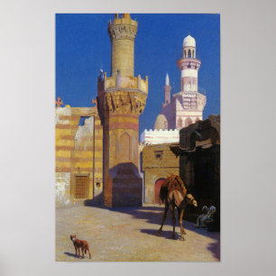 Poster Gérôme - Une Journée Chaude Au Caire (Devant La Mo
