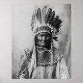 Poster 'Geronimo avec coiffure' (Devant)