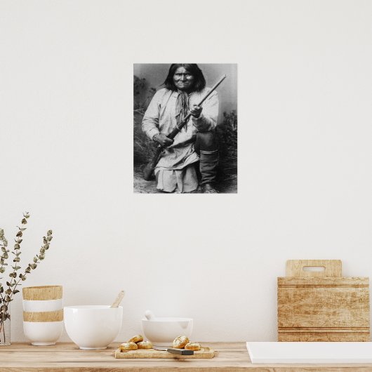 Poster "Geronimo avec un pistolet à l'avant-garde" (Cuisine)