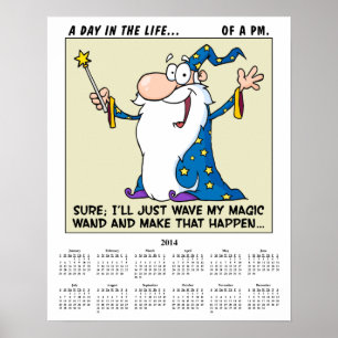 Poster Gestion des projets de 2014 calendriers