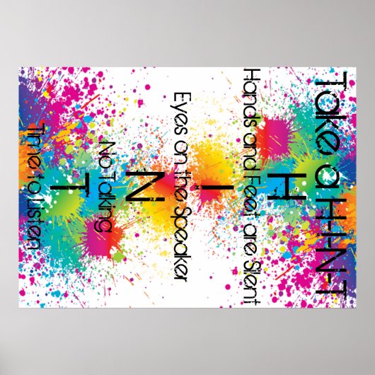 Poster Gestion des salles de classe (Devant)