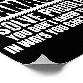 Poster Gestionnaire de projet I Résoudre les problèmes qu (Coin)