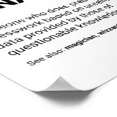 Poster Gestionnaire des finances Définition de spécialist (Coin)