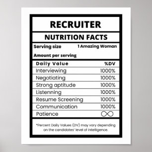 Poster Gestionnaire des ressources humaines du recruteur