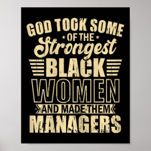 Poster Gestionnaires des femmes noires les plus fortes af