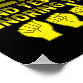 Poster Gesture à la main Sourde de l'ouïe perte de consci (Coin)