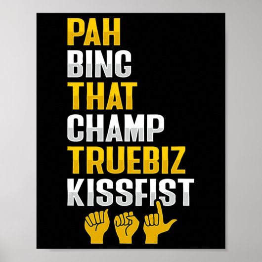 Poster Gesture à la main Sourde de l'ouïe perte de consci (Devant)