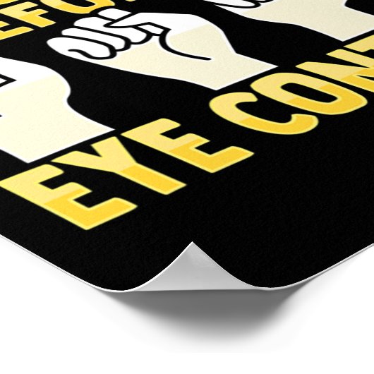 Poster Gesture mains Sourde de l'ASL Sensibilisation à la (Coin)