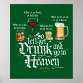 Poster Get Drunk And Go To Heaven (Devant)