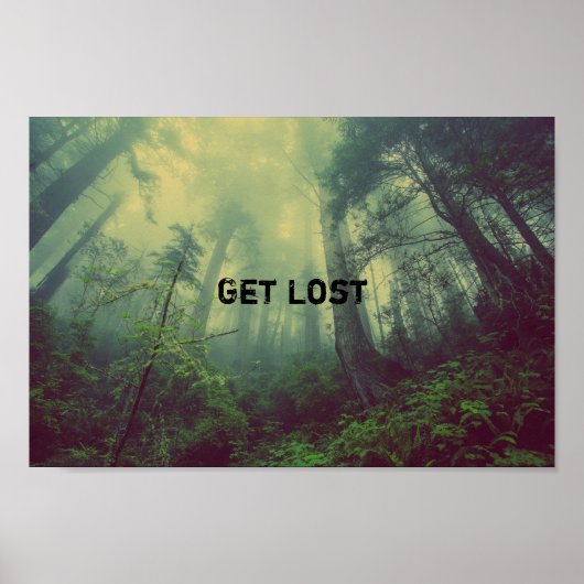 Poster Get Lost - une forêt sauvage (Devant)
