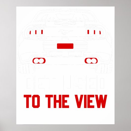 Poster get used to the view ford mustang (Devant)