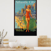 Poster Getaway de l'âge d'or : Atlantic City 1936 (Cuisine)