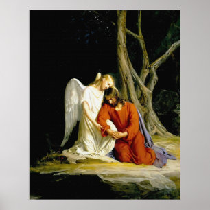 Poster Gethsemane par Karl Heinrich Bloch 1805