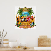 POSTER GETTIN' FREAKY AU TIKI (Cuisine)