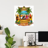 POSTER GETTIN' FREAKY AU TIKI (Bureau à domicile)