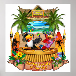 POSTER GETTIN' FREAKY AU TIKI
