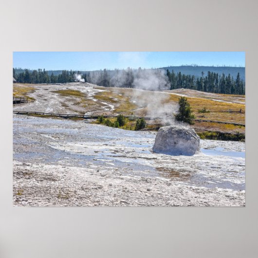 Poster Geyser Beehive, Parc national de Yellowstone (Devant)