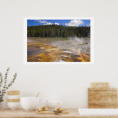 Poster Geyser dans le parc national de Yellowstone (Cuisine)