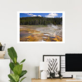 Poster Geyser dans le parc national de Yellowstone (Bureau à domicile)