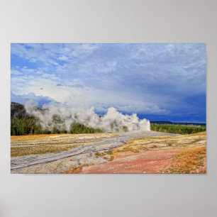 Poster Geyser, parc national de Yellowstone
