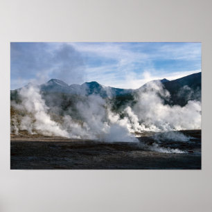Poster Geysers d'El Tatio près de San Pedro de Atacama -