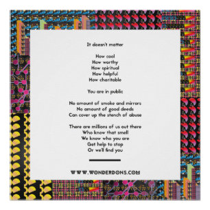 Poster gezegde dat je niet kunt verbergen perfect poster