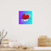 Poster - Gezegend is de Pure in Heart Matthew 5:8 (Keuken)