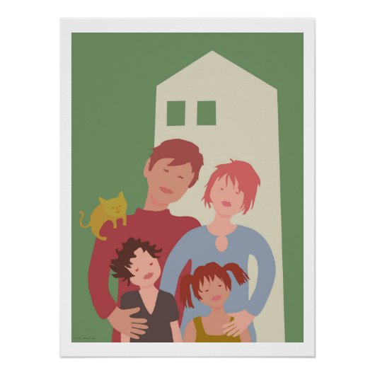 poster gezin perfect poster (Voorkant)