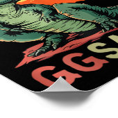 Poster Ggsaurus Dino Dinosaur Gg-saurus T-rex Funny Trex (Coin)
