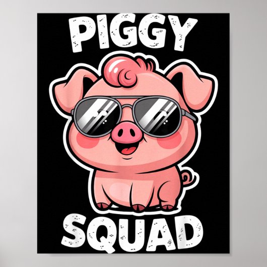 Poster Ggy Squad G Wearing Sungles As Animal Funny Farmer (Devant)