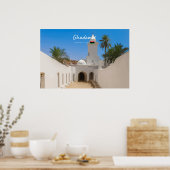 Poster Ghadames, Libye - Mosquée Blanche (Cuisine)