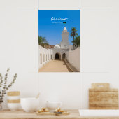 Poster Ghadames, Libye - Mosquée Blanche (Cuisine)