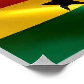 Poster Ghana - Drapeau ghanéen - (Coin)