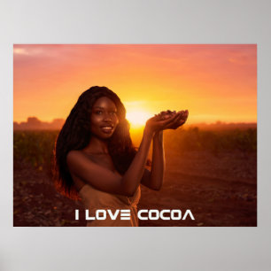 POSTER GHANA - J'ADORE LE CACAO