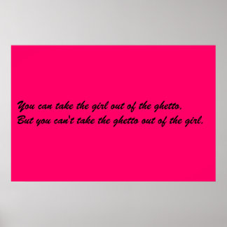 Poster Ghetto Girl