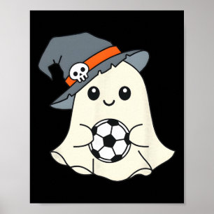 Poster Ghoooal Football Fantôme Halloween Drôle de Foot H