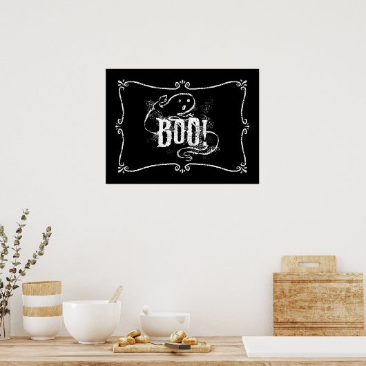 Poster Ghost boo (Cuisine)