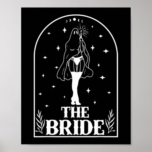 Poster Ghost Bride Coven Gothique Halloween Mariage Bache (Devant)
