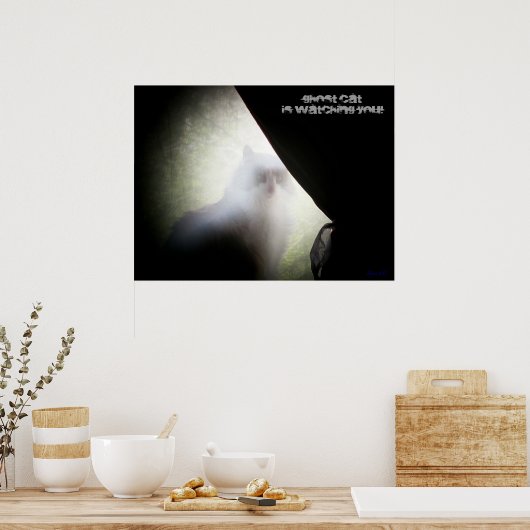 Poster Ghost Cat vous regarde (Cuisine)