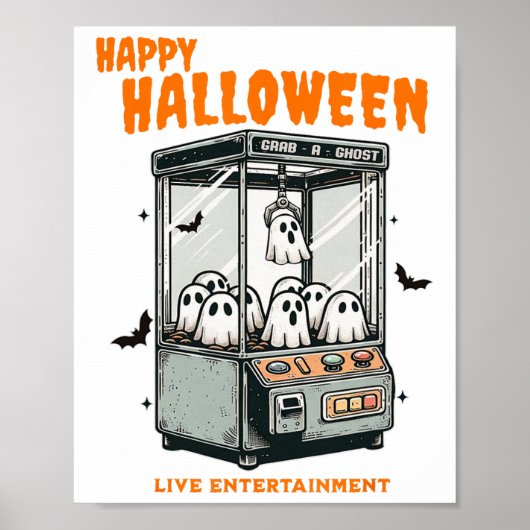 Poster Ghost Claw Jeu Halloween heureux (Devant)