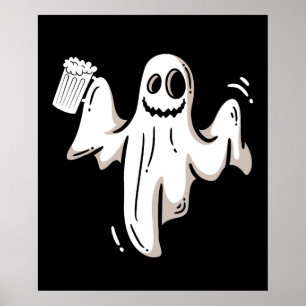 Poster Ghost Drink Beer Drôle Halloween