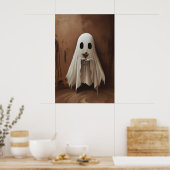 Poster Ghost Drinking Cocktail Dirty Martini Olives (Cuisine)