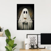 Poster Ghost Drinking Cocktail Espresso Martini Print (Bureau à domicile)