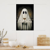 Poster Ghost Drinking Cocktail Espresso Martini Print (Cuisine)