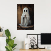 Poster Ghost Drinking Wine Cocktail Print, Ghost Bar (Bureau à domicile)
